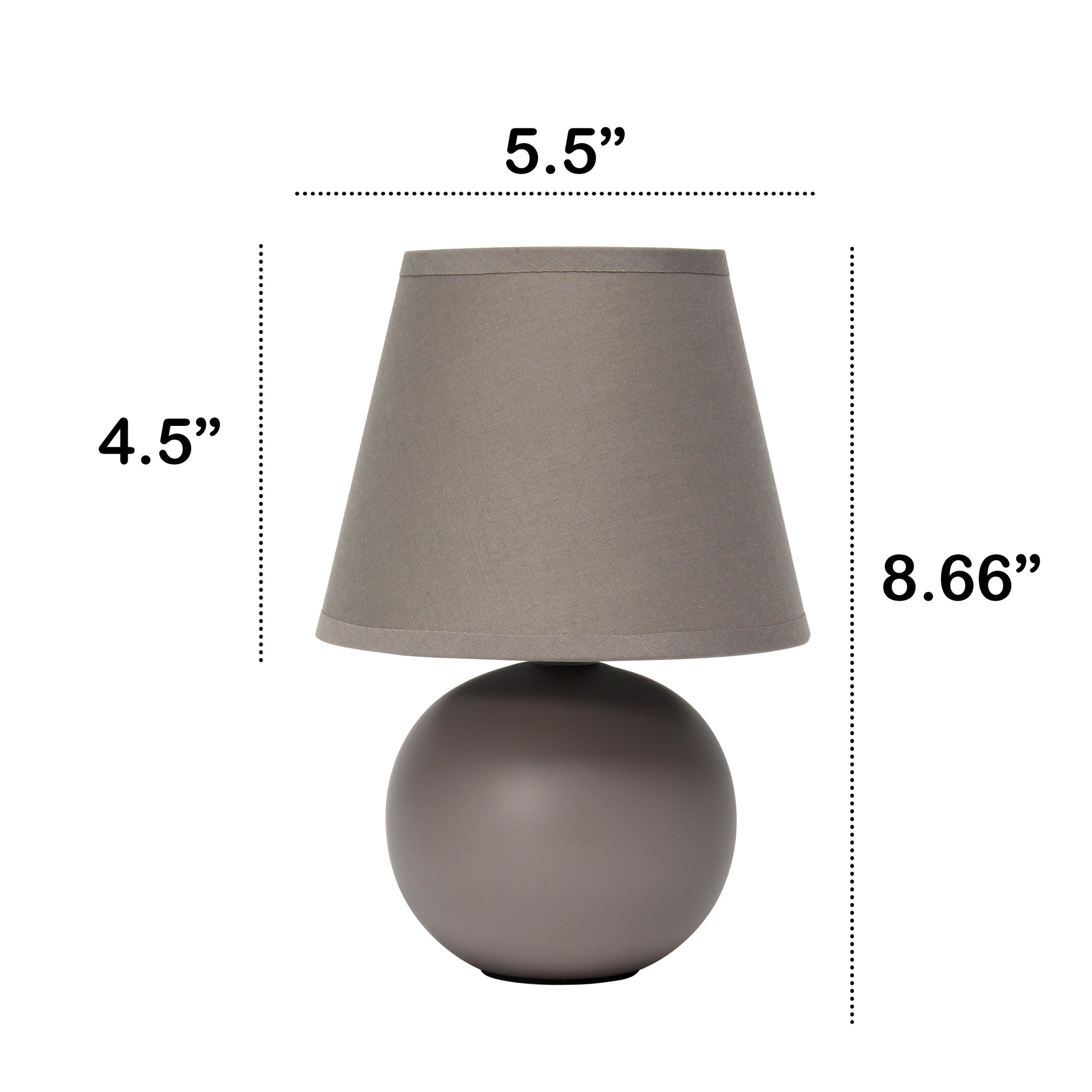 Traditional Ceramic Orb Base 8.66" Table Desk Lamp