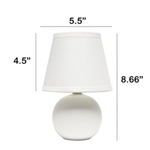 Traditional Ceramic Orb Base 8.66" Table Desk Lamp