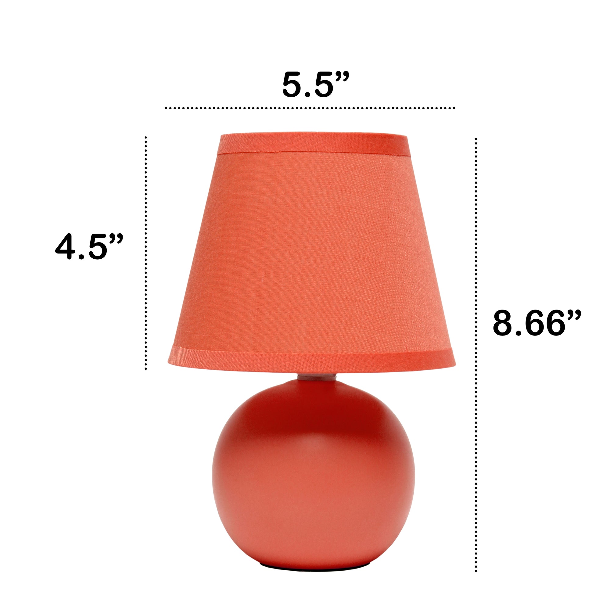 Traditional Ceramic Orb Base 8.66" Table Desk Lamp