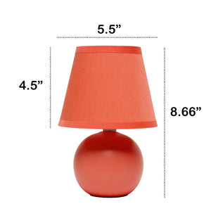 Traditional Ceramic Orb Base 8.66" Table Desk Lamp