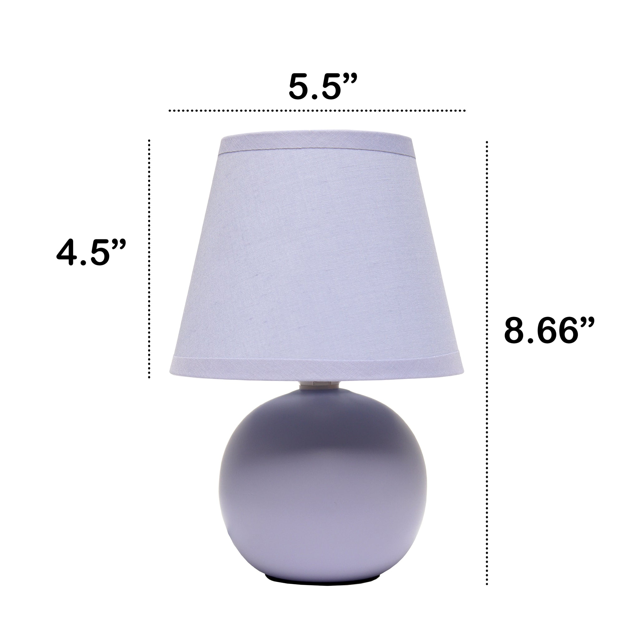 Traditional Ceramic Orb Base 8.66" Table Desk Lamp