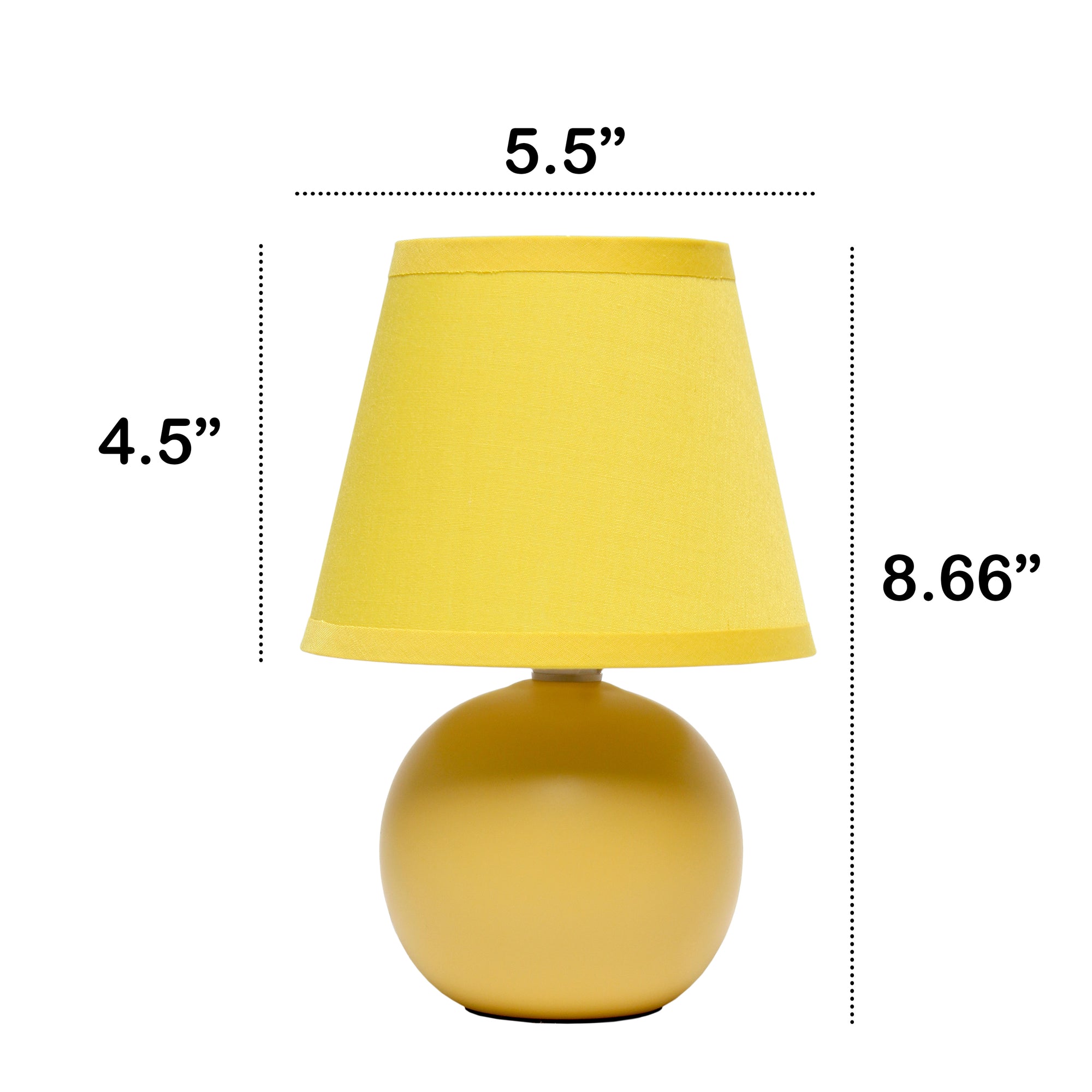 Traditional Ceramic Orb Base 8.66" Table Desk Lamp