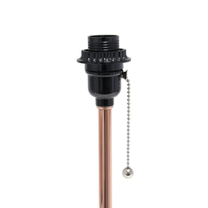 Contemporary Rose Gold Metal USB Charging Port 19.5" Table Desk Lamp