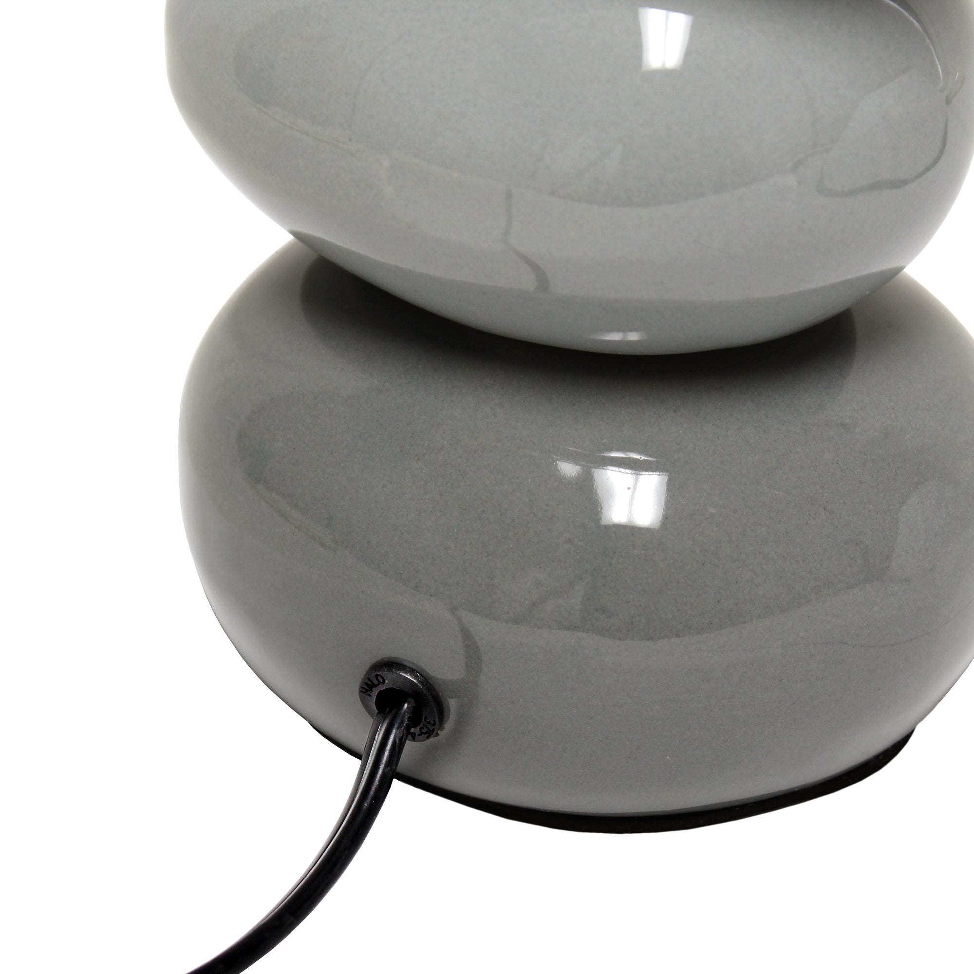 Contemporary Ceramic Stacking Stones 14.7" Table Desk Lamp