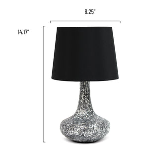 Patchwork Crystal Glass 14.17" Table Lamp