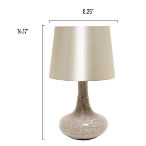 Patchwork Crystal Glass 14.17" Table Lamp