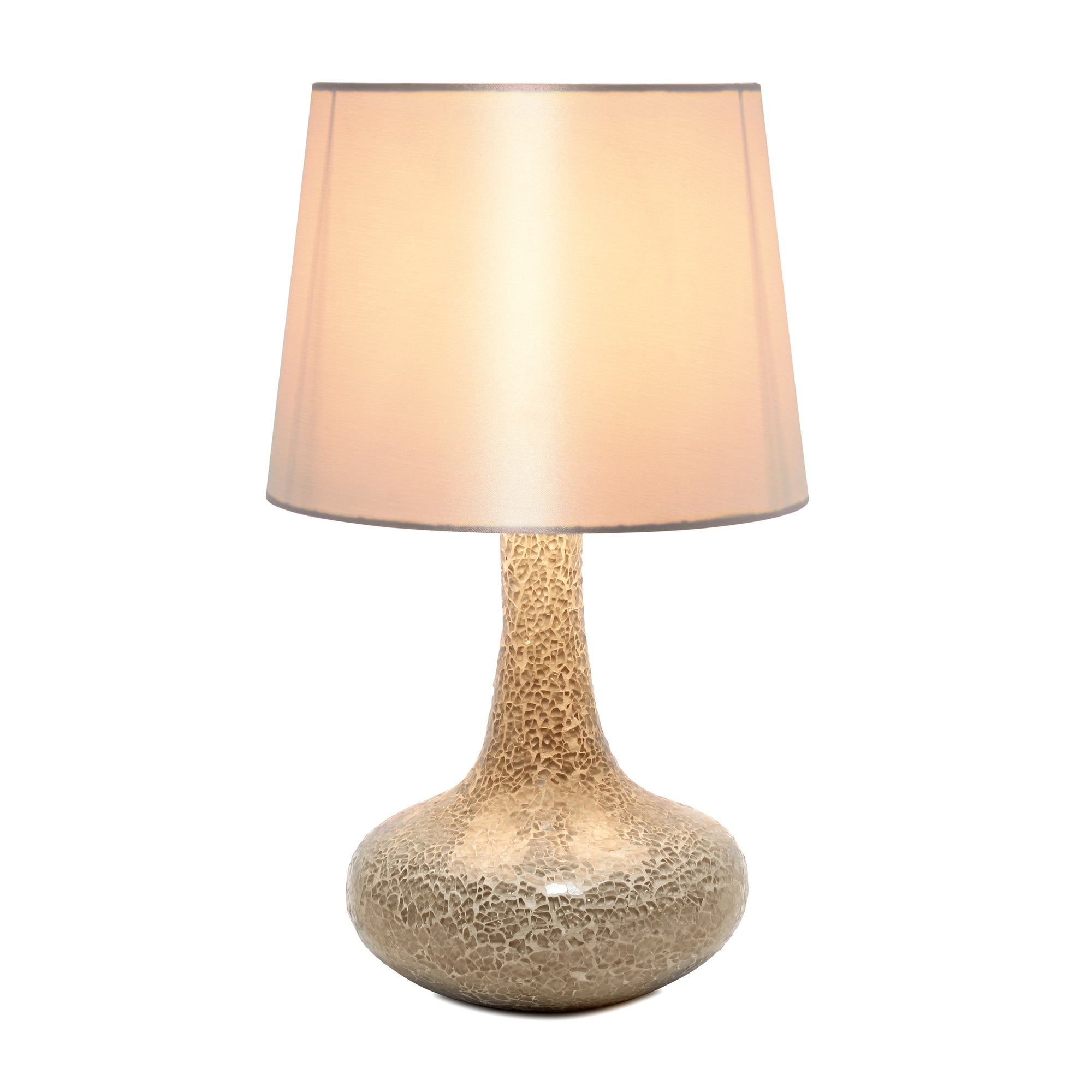 Patchwork Crystal Glass 14.17" Table Lamp