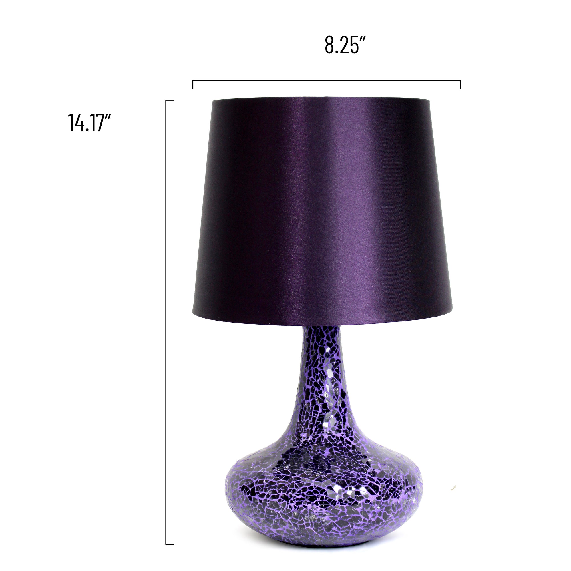 Patchwork Crystal Glass 14.17" Table Lamp