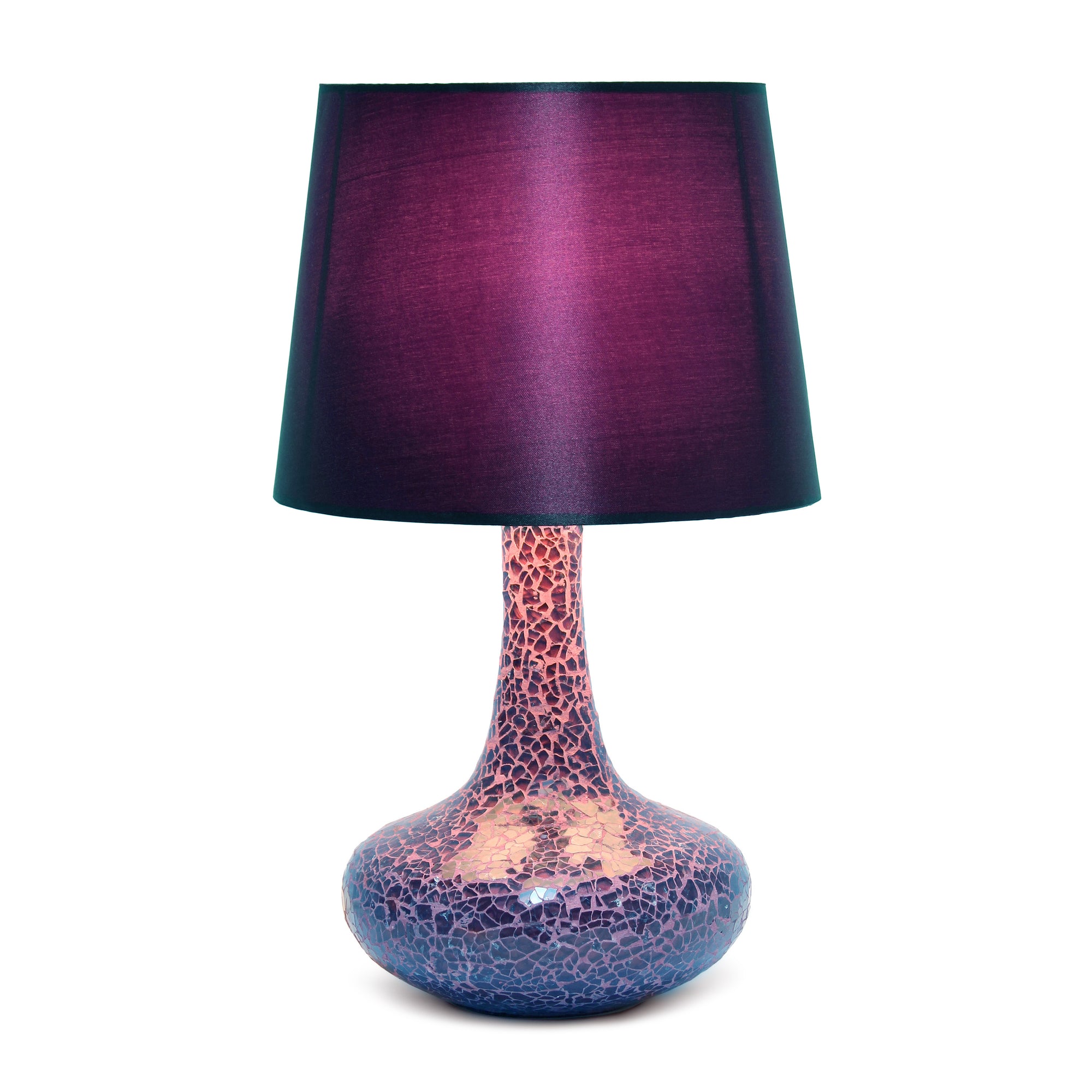 Patchwork Crystal Glass 14.17" Table Lamp