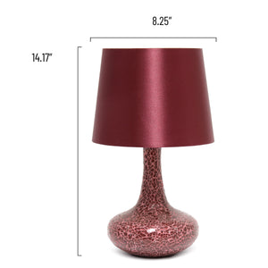 Patchwork Crystal Glass 14.17" Table Lamp