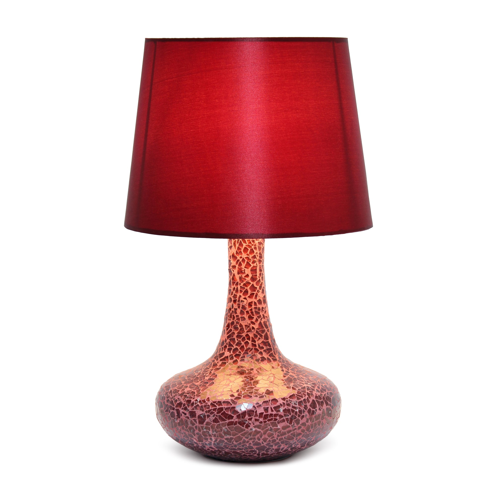 Patchwork Crystal Glass 14.17" Table Lamp