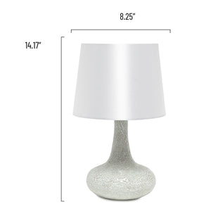 Patchwork Crystal Glass 14.17" Table Lamp