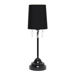 Contemporary Crystal Droplet 17.25" Table Lamp