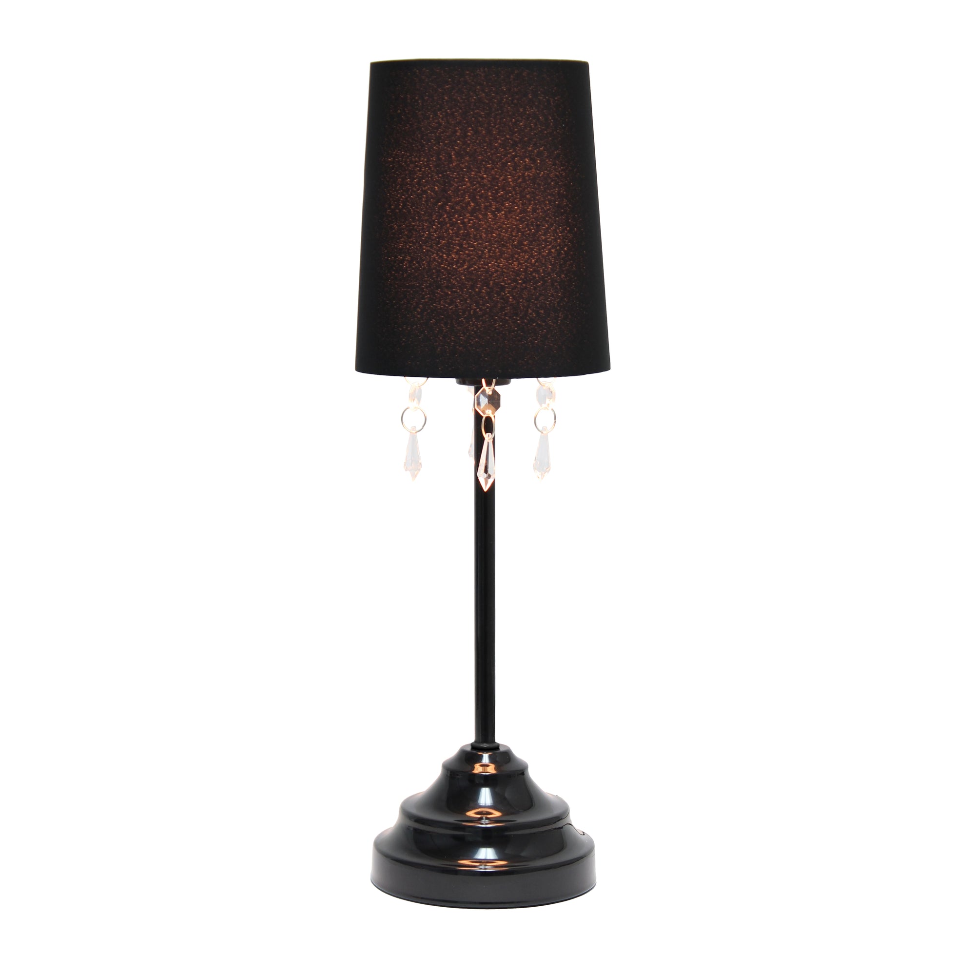 Contemporary Crystal Droplet 17.25" Table Lamp