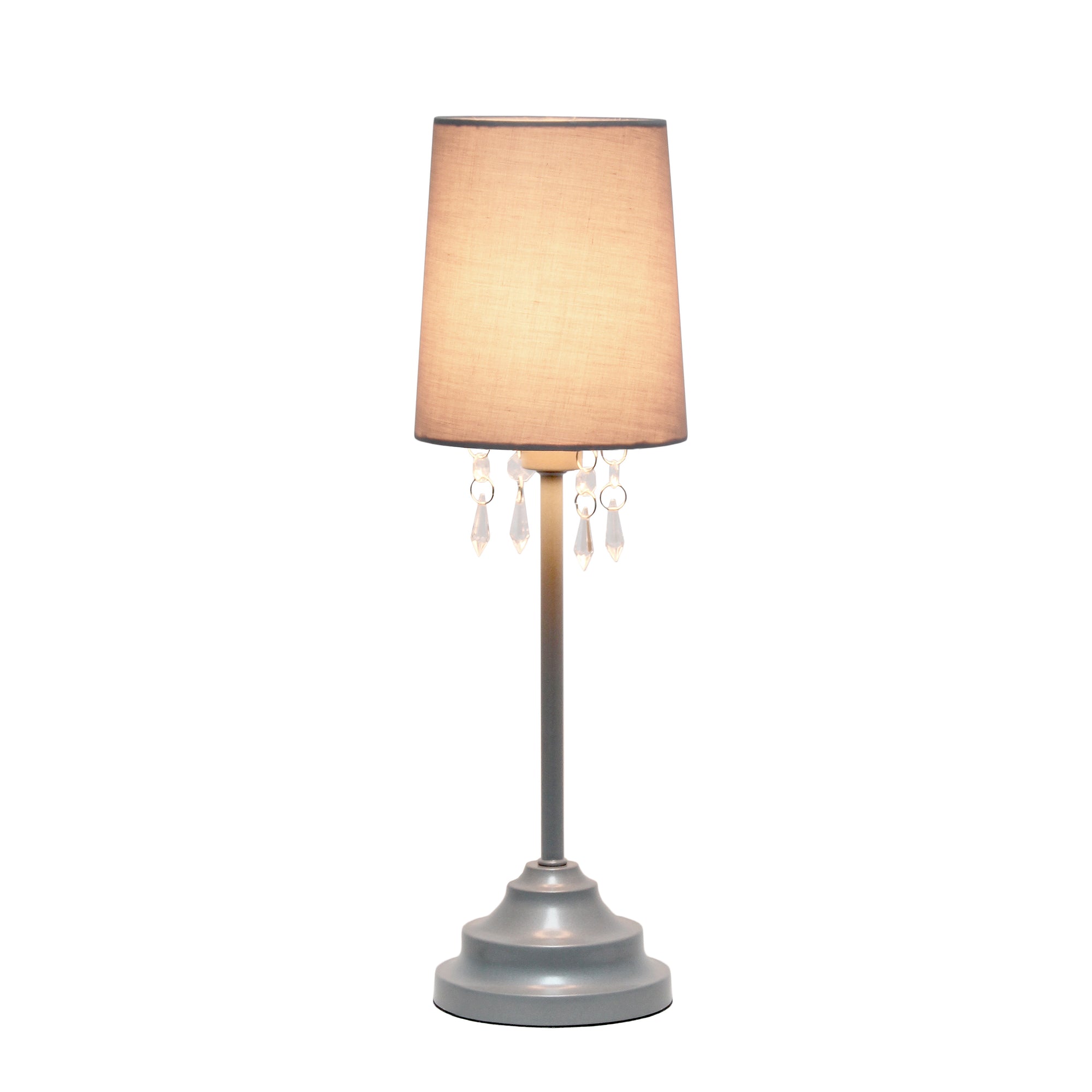 Contemporary Crystal Droplet 17.25" Table Lamp