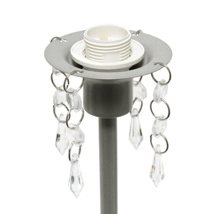 Contemporary Crystal Droplet 17.25" Table Lamp