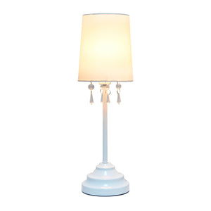 Contemporary Crystal Droplet 17.25" Table Lamp